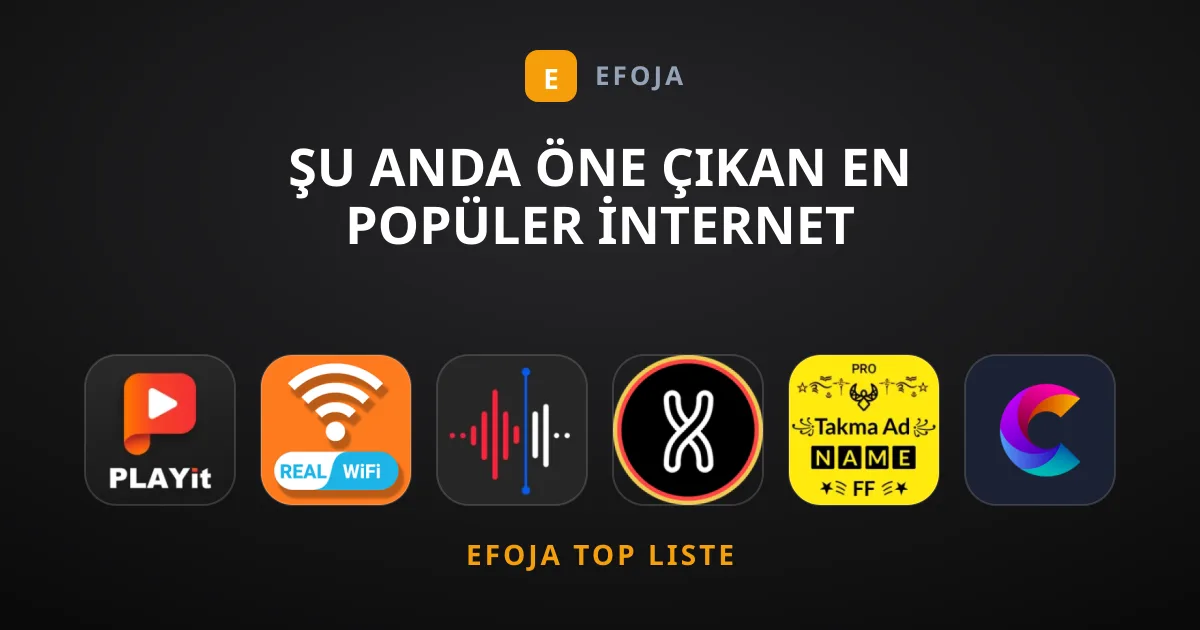 Şu Anda Öne Çıkan En Popüler İnternet Uygulamaları